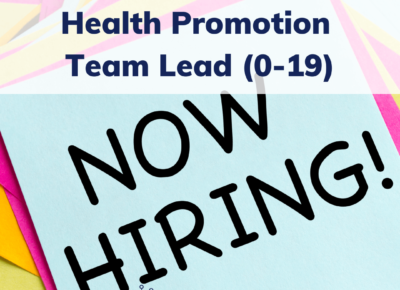 Read more about Could you be our new Health Promotion 0 to 19 Team Lead?